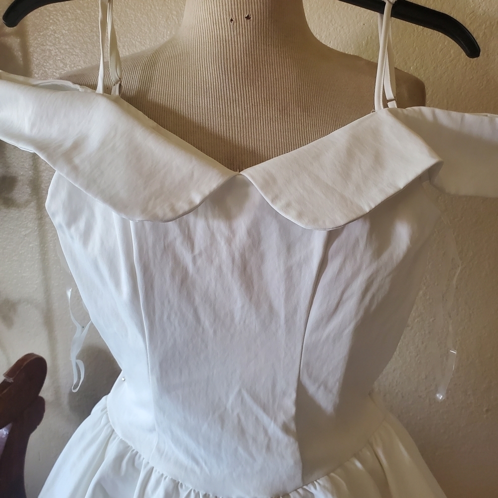 Princess Polly Strapless White Dress Size 6 - Picture 4 of 10